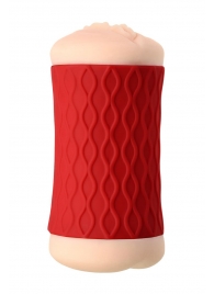 Двухсторонний мастурбатор JOS  NADIN в красном цилиндре - JOS - в Тольятти купить с доставкой