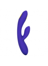 Фиолетовый вибратор с функцией электростимуляции Intimate E-Stimulator Dual Wand - 21,5 см. - California Exotic Novelties - купить с доставкой в Тольятти