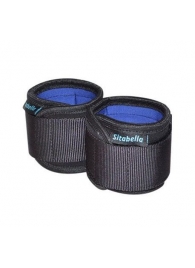 Неопреновые черно-синие наручники - Sitabella - купить с доставкой в Тольятти