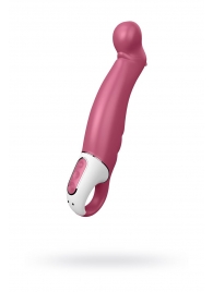 Вибратор Petting Hippo с загнутым кончиком - 22,9 см. - Satisfyer