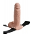 Телесный перезаряжаемый вибрострапон 7  Hollow Rechargeable Strap-on with Balls - 20,3 см. - Pipedream - купить с доставкой в Тольятти