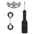 Черный игровой набор Introductory Bondage Kit №4 - Shots Media BV - купить с доставкой в Тольятти