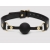 Черный кляп-шар Bound to You Faux Leather Ball Gag - Fifty Shades of Grey - купить с доставкой в Тольятти