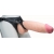 Телесный реалистичный фаллоимитатор на черных трусиках Real Big Strap-On - 34,5 см. - LOVETOY (А-Полимер) - купить с доставкой в Тольятти