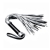Серебристая плетка Struggle My Flogger с черной ручкой - 45 см. - Lovetoy - купить с доставкой в Тольятти