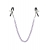Зажимы для сосков с фиолетовой цепочкой Sweet Caress Nipple Chain - Sweet Caress - купить с доставкой в Тольятти