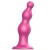 Розовая насадка Strap-On-Me Dildo Plug Beads size L - Strap-on-me - купить с доставкой в Тольятти