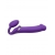 Фиолетовый безремневой вибрострапон Silicone Bendable Strap-On - size XL - Strap-on-me - купить с доставкой в Тольятти