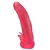 Розовая насадка для страпона с клиторальными лепестками - 18,5 см. - LOVETOY (А-Полимер) - купить с доставкой в Тольятти