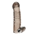 Дымчатая насадка на пенис с вибрацией  Vibrating Penis Enhancing Sleeve Extension - 13,3 см. - BlueLine - в Тольятти купить с доставкой