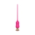 Розовый тонкий стимулятор Nipple Vibrator - 23 см. - I-MOON - купить с доставкой в Тольятти