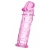 Розовая насадка фаллической формы - 12,5 см. - A-toys - в Тольятти купить с доставкой