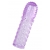 Фиолетовая рельефная насадка на пенис - 13,5 см. - A-toys - в Тольятти купить с доставкой