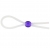 Прозрачное лассо с фиолетовой бусиной SILICONE COCK RING WITH BEAD LAVENDER - NMC - в Тольятти купить с доставкой