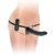 Черный страпон с вагинальной пробкой Deluxe Vibrating Penetrix Strap-On - 19 см. - Pipedream - купить с доставкой в Тольятти