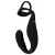 Черное эрекционное кольцо со стимуляцией промежности и анальной пробкой Cock Ring with RC Prostate Plug - Orion - в Тольятти купить с доставкой