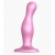 Розовая насадка Strap-On-Me Dildo Plug Curvy size M - Strap-on-me - купить с доставкой в Тольятти