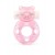 Розовое эрекционное виброкольцо в форме мишки - 1137 - в Тольятти купить с доставкой