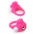 Розовое эрекционное кольцо с щеточкой LIT-UP SILICONE STIMU RING 5 - Dream Toys - в Тольятти купить с доставкой