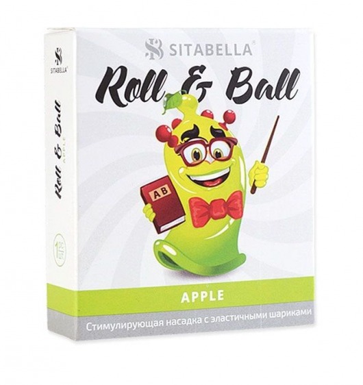 Стимулирующий презерватив-насадка Roll   Ball Apple - Sitabella - купить с доставкой в Тольятти