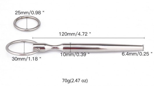 Металлический уретральный конусовидный плаг - Notabu - купить с доставкой в Тольятти