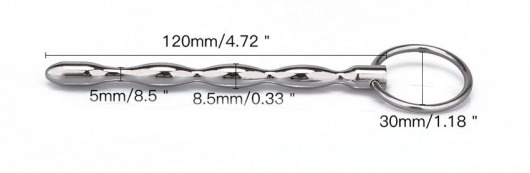 Металлический уретральный плаг с кольцом - Notabu - купить с доставкой в Тольятти