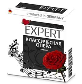 Гладкие презервативы Expert  Классическая опера  - 3 шт. - Expert - купить с доставкой в Тольятти