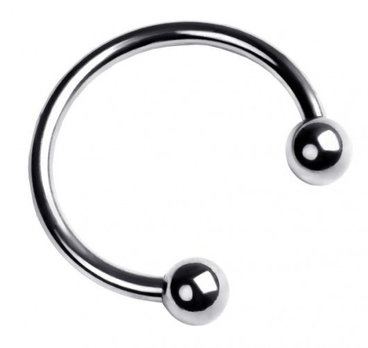 Серебристая подкова на головку пениса - ToyFa - купить с доставкой в Тольятти