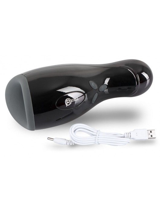 Черный мастурбатор Rebel Masturbator с нагревом - Orion - в Тольятти купить с доставкой