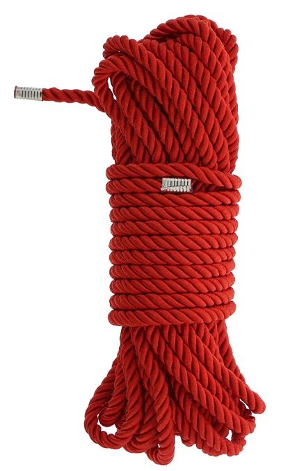 Красная веревка DELUXE BONDAGE ROPE - 10 м. - Dream Toys - купить с доставкой в Тольятти