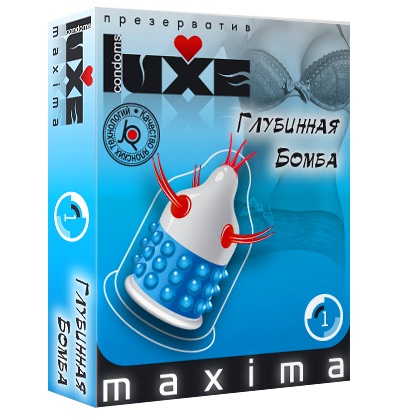 Презерватив LUXE Maxima  Глубинная бомба  - 1 шт. - Luxe - купить с доставкой в Тольятти