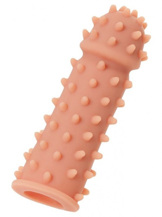 Телесная реалистичная насадка KOKOS Extreme Sleeve 03 с дополнительной стимуляцией - 12,7 см. - KOKOS - в Тольятти купить с доставкой