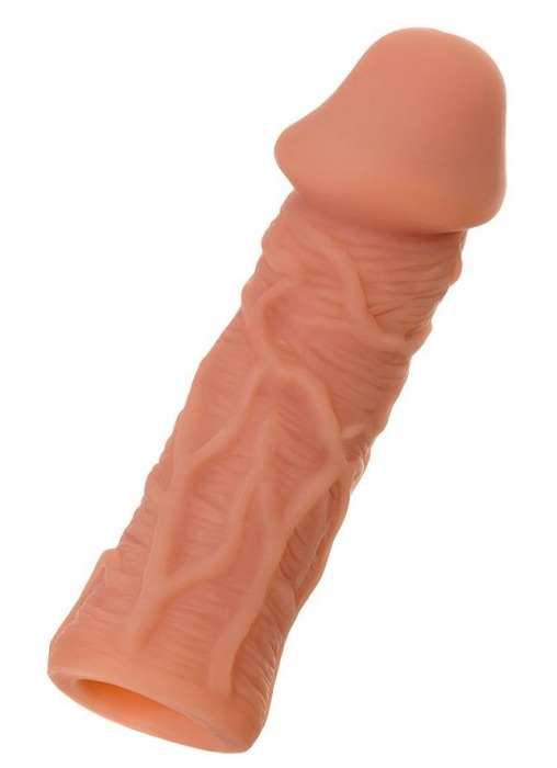 Телесная реалистичная насадка KOKOS Extreme Sleeve 05 с дополнительной стимуляцией - 12,7 см. - KOKOS - в Тольятти купить с доставкой