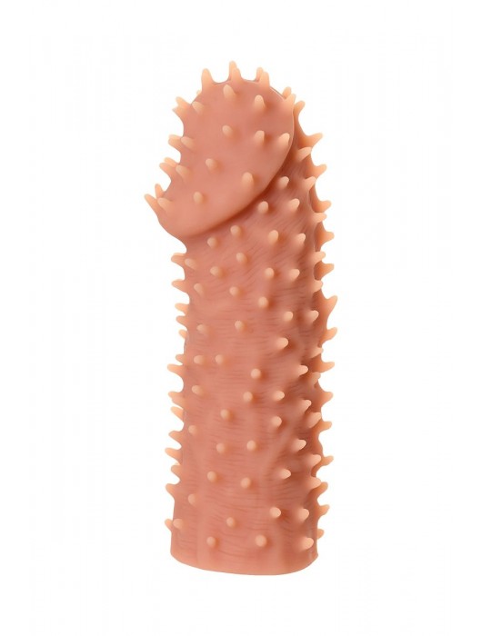 Телесная реалистичная насадка KOKOS Extreme Sleeve 07 с дополнительной стимуляцией - 12,7 см. - KOKOS - в Тольятти купить с доставкой