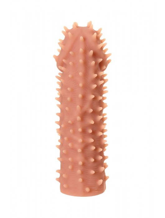 Телесная реалистичная насадка KOKOS Extreme Sleeve 07 с дополнительной стимуляцией - 12,7 см. - KOKOS - в Тольятти купить с доставкой