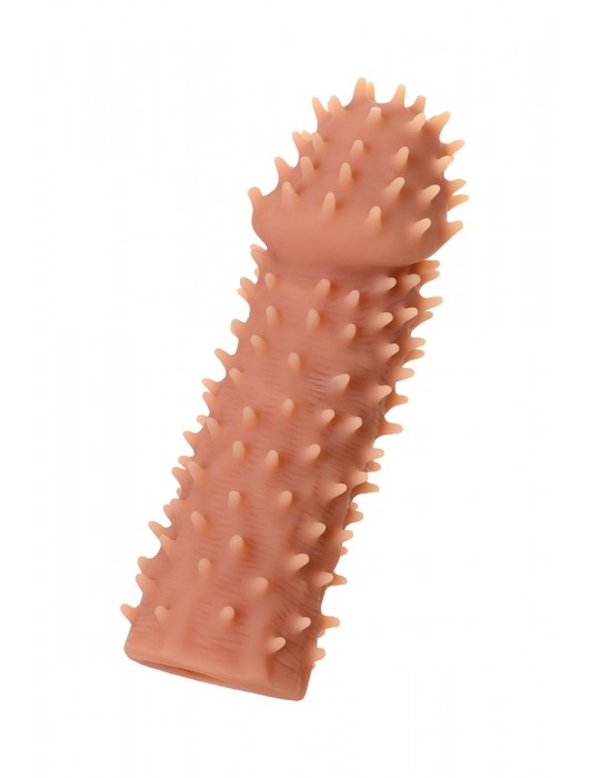 Телесная реалистичная насадка KOKOS Extreme Sleeve 07 с дополнительной стимуляцией - 12,7 см. - KOKOS - в Тольятти купить с доставкой