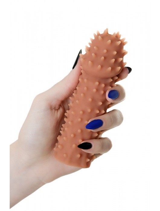 Телесная реалистичная насадка KOKOS Extreme Sleeve 07 с дополнительной стимуляцией - 12,7 см. - KOKOS - в Тольятти купить с доставкой