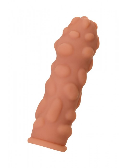 Телесная реалистичная насадка KOKOS Extreme Sleeve 11 с дополнительной стимуляцией - 12,7 см. - KOKOS - в Тольятти купить с доставкой