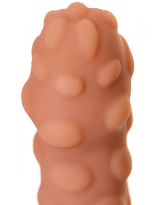 Телесная реалистичная насадка KOKOS Extreme Sleeve 11 с дополнительной стимуляцией - 12,7 см. - KOKOS - в Тольятти купить с доставкой