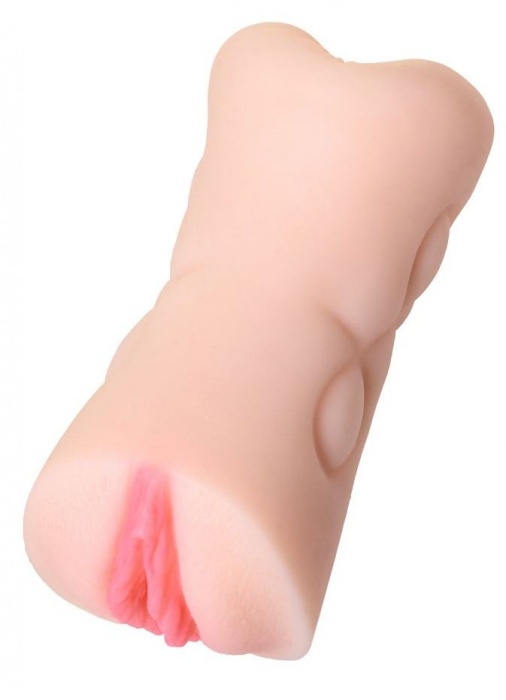 Телесный двусторонний мастурбатор Rich Fruit - вагина и анус - ToyFa - в Тольятти купить с доставкой