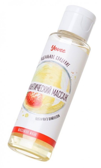 Масло для массажа «Романтический массаж» с ароматом клубники и шампанского - 50 мл. - ToyFa - купить с доставкой в Тольятти