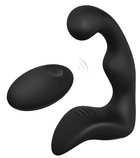 Черный вибромассажер простаты REMOTE BOOTY PLEASER - Dream Toys - в Тольятти купить с доставкой