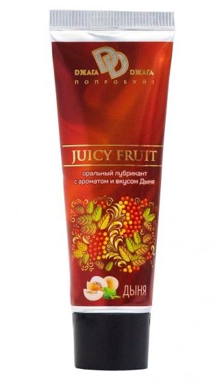 Интимный съедобный лубрикант JUICY FRUIT с ароматом дыни - 30 мл. - БиоМед - купить с доставкой в Тольятти