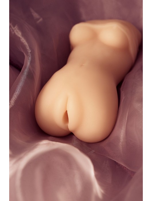 Телесный мастурбатор в виде женской фигурки - Toyfa Basic - в Тольятти купить с доставкой