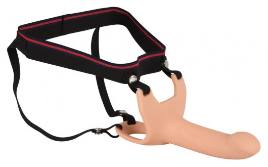 Силиконовый полый страпон на ремнях Silicone Strap-on - 16 см. - Orion - купить с доставкой в Тольятти