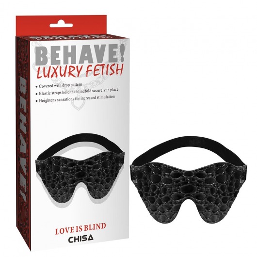 Черная маска на глаза Behave - Chisa - купить с доставкой в Тольятти