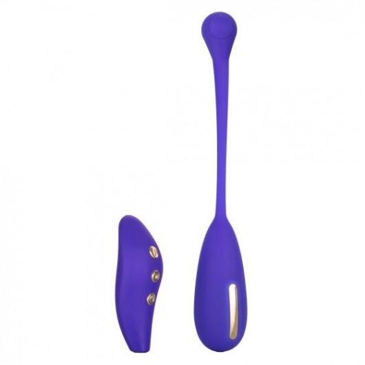 Фиолетовый шарик с электростимуляцией и вибрацией Intimate E-Stimulator Remote Kegel Exerciser - California Exotic Novelties - купить с доставкой в Тольятти