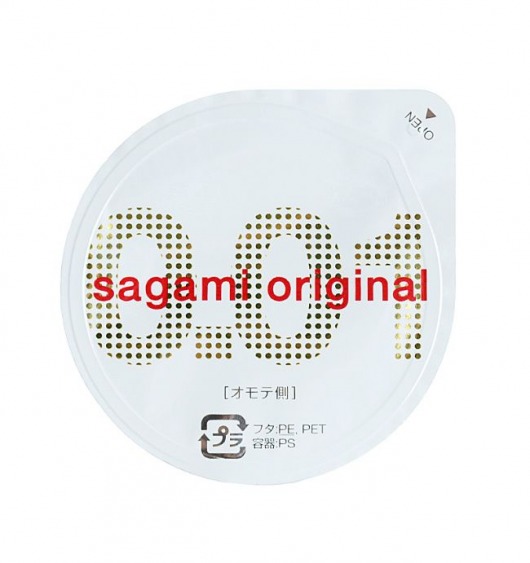 Супертонкий презерватив Sagami Original 0.01 - 1 шт. - Sagami - купить с доставкой в Тольятти