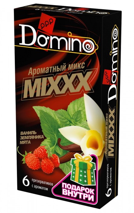 Ароматизированные презервативы DOMINO  Ароматный микс  - 6 шт. - Domino - купить с доставкой в Тольятти