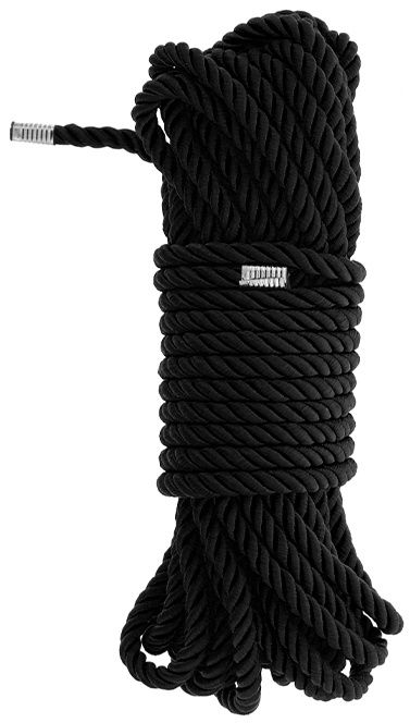 Черная веревка для бондажа BONDAGE ROPE - 10 м. - Dream Toys - купить с доставкой в Тольятти